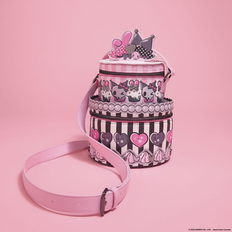 Sanrio My Melody & Kuromi Figural Cake Crossbody Bag, , hi-res view 3
